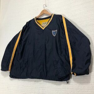 Steve and Barry's Golf Pullover Windbreaker V-Neck Jacket Lightweight Large‎